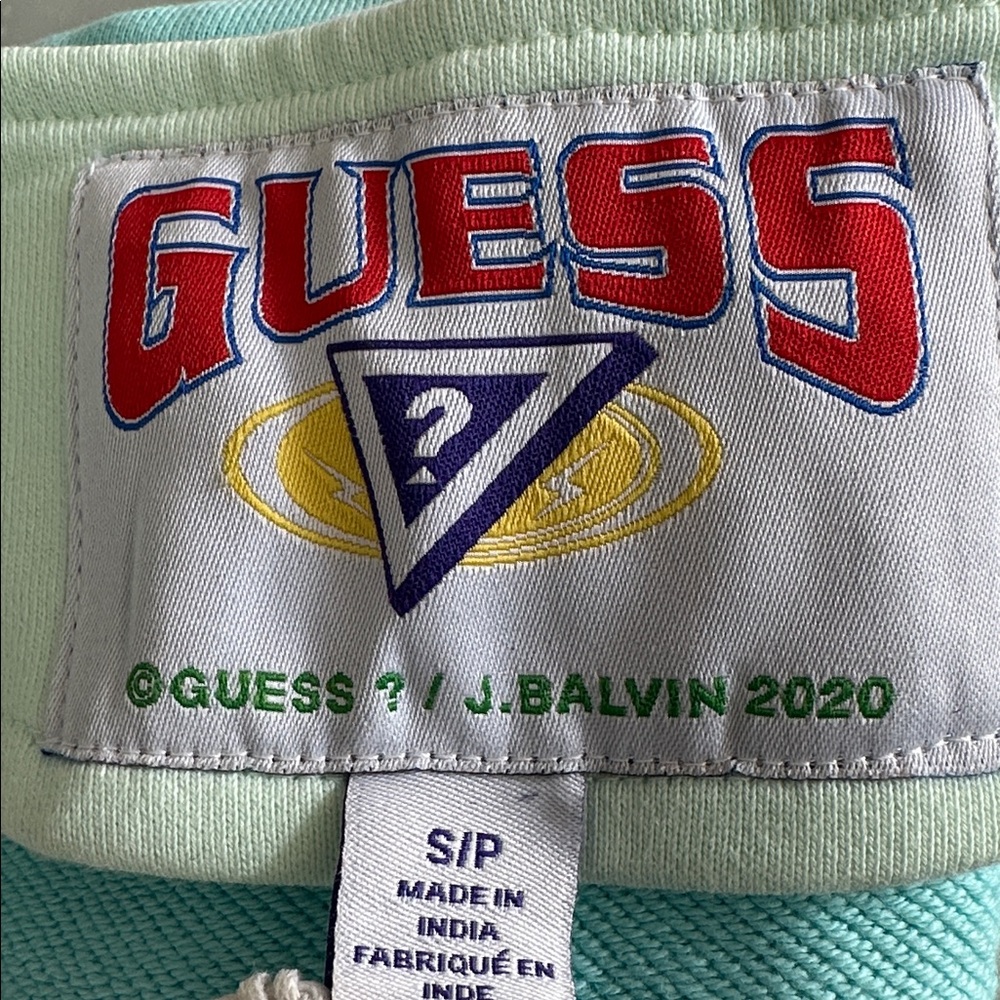 Guess x J Balvin 2020 Men's Blue and Light Blue vest - Picture 10 of 10